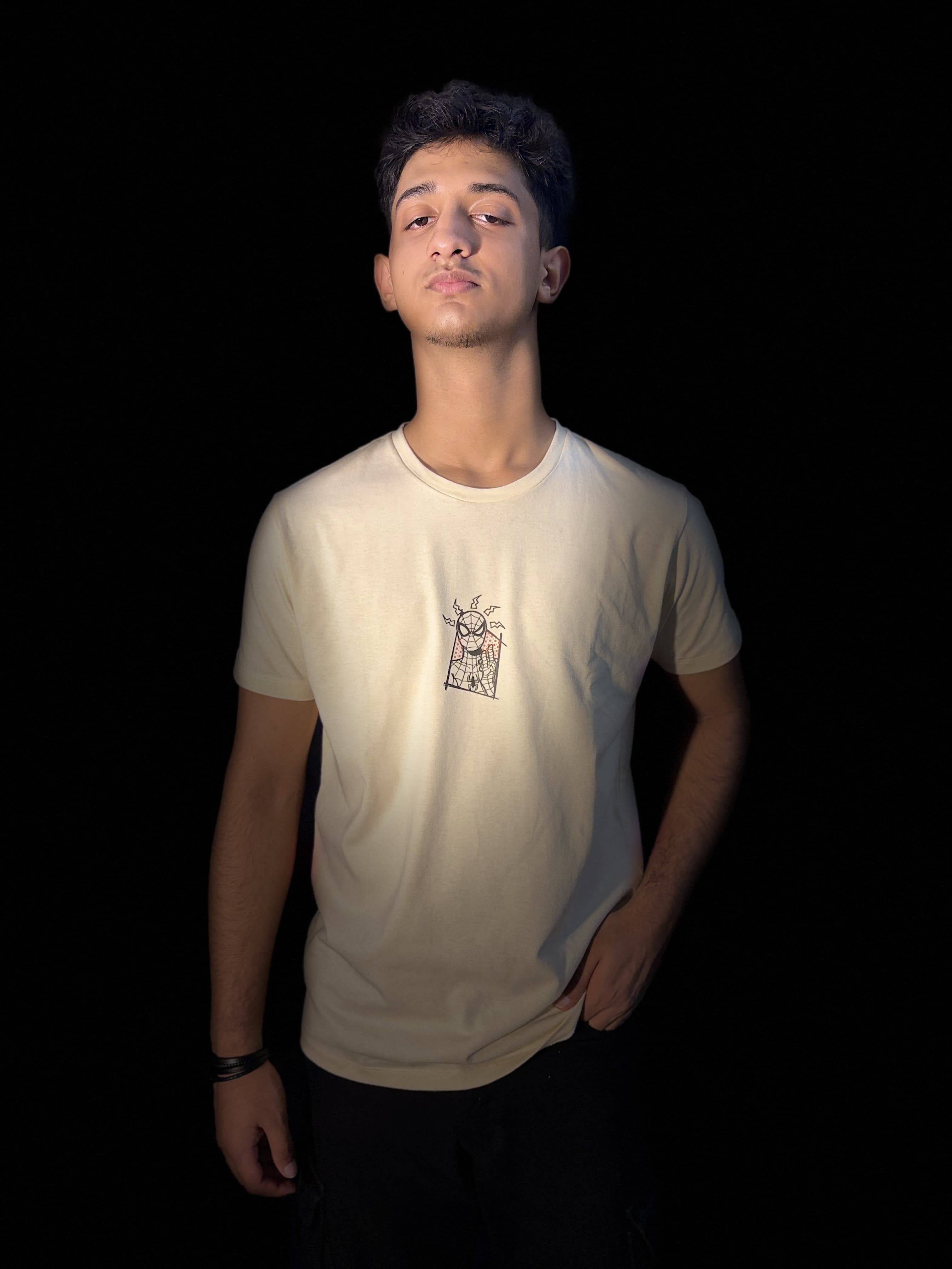 Spiderman Tee aesthetic design.