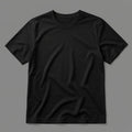 Half sleeves black colored T shirt