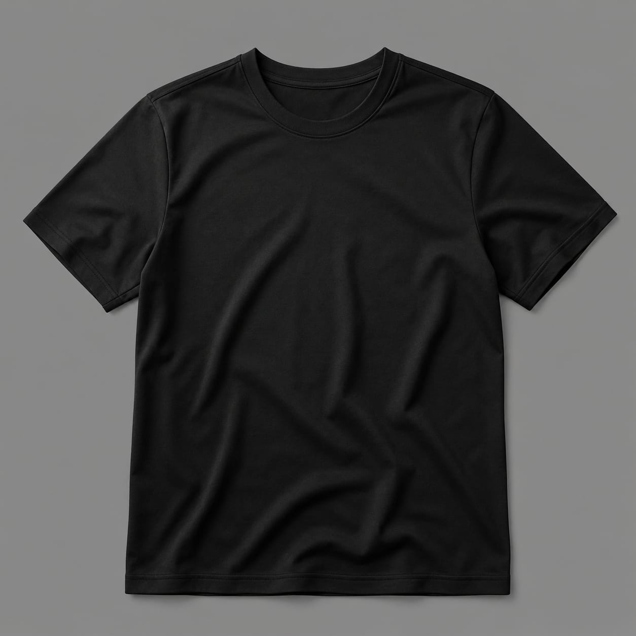 Half sleeves black colored T shirt