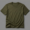 Half sleeves Olive Green colored T shirt