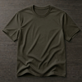 Half sleeves Olive Green colored T shirt
