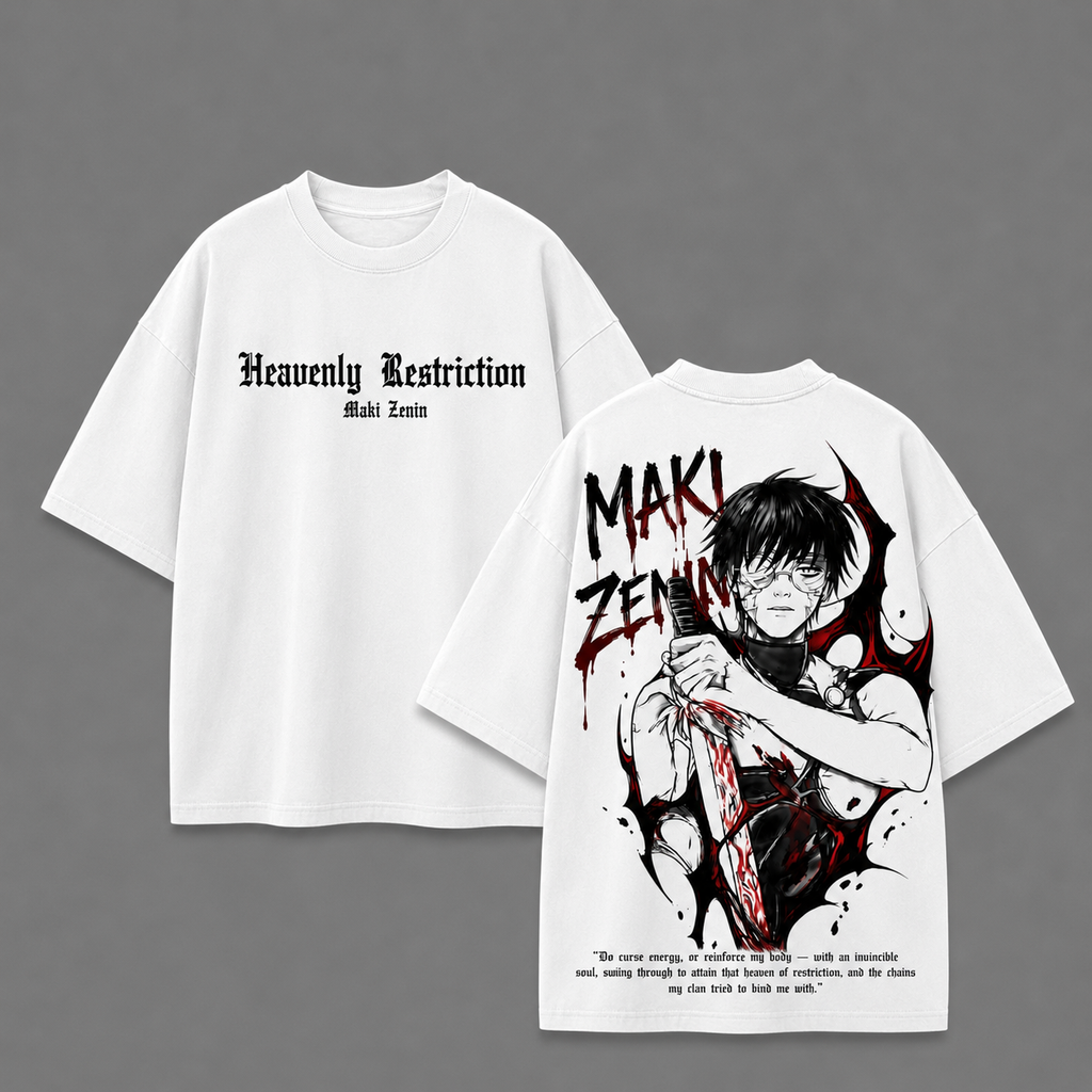 Maki zenin drop-shoulder T-shirt