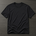 Half sleeves black colored T shirt