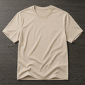 Half sleeves beige colored T shirt