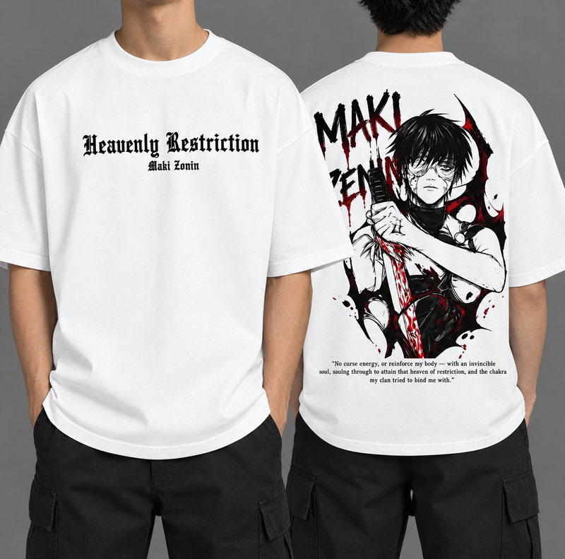 Maki zenin drop-shoulder T-shirt