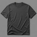 Half sleeves plain grey colour T-shirt